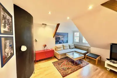 Image de Charming Prague rooftop duplex near Charles Bridge, with stunning views and river walks.