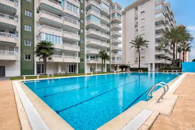 Appartement 'Rosa 39-41' avec piscine partagée, Wi-Fi et climatisation