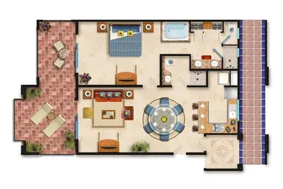 Image de Luxurious 1-bedroom Ocean Front King Suite! Spacious Living/Dining/Full Kitchen.