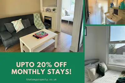 Image de 20% Off Monthly 2-Bed Flat | Free Wi-Fi & Parking!