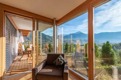 Image de Chalet 'Moosbichlerhof Celina' avec vue sur la montagne, piscine partagée et Wi-Fi
