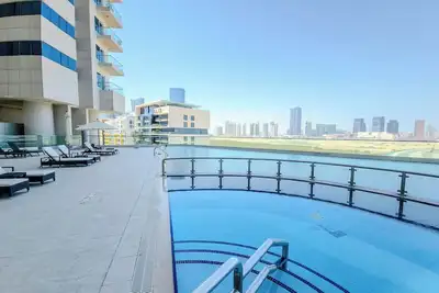 Image de Harf2508a Chic 2-bedroom apartment with WiFi, Ac in awesome Abu Dhabi