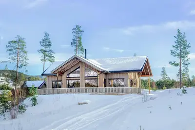 Image de A unique and modernly furnished holiday villa! Quietly located with a view of Lake Vråvatn. Suitable for 8 people.