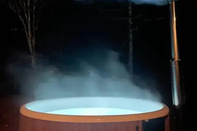 Image de Appartement L'Ecureuil, bain finlandais lisière de forêt. Animaux acceptés