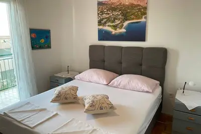 Appartement de trois chambres avec la terrasse et la vue sur le mer Podgora, Makarska (A-22389-a)
