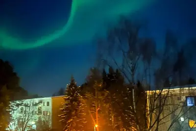 Image de View northern lights from the balcony! Santa Claus' Village is just 4. 5Km away!