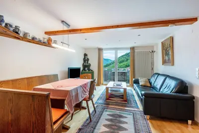 Image de Appartement '65qm, 2 Schlafräume' avec vue sur les montagnes, terrasse partagée et Wi-Fi