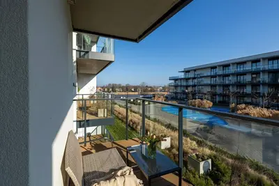 Image de Appartement à Dziwnów avec Vue sur Rivière et Spa