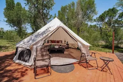 Image de The Old Faithful Glamping Yurt in Ririe Idaho