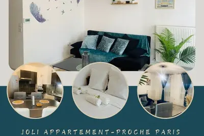Image de Appartement cosy entre Paris et l’aéroport Cdg – Confort & modernité