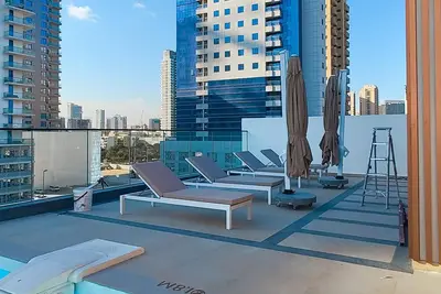 Image de 1br Binghatti Galaxy Jvc Dubai: Pool, Gym with Ac, fitness room, WiFi