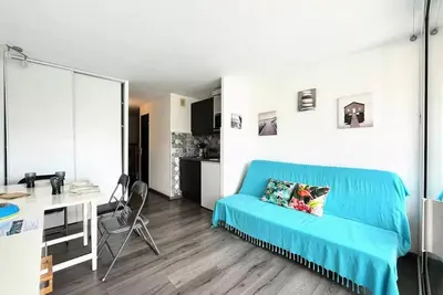 Image de Studio double cabine avec piscine proche plage