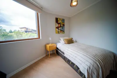 Comfortable apartment steps away from Llanquihue Lake in Puerto Varas.