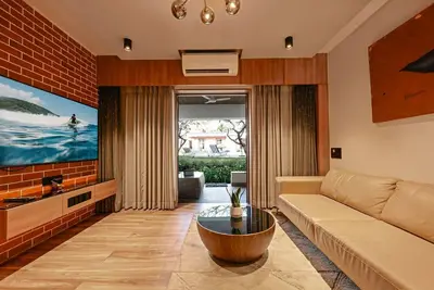 Image de Charming 1-bedroom apartment in delightful Arpora with WiFi, Ac, fitness room