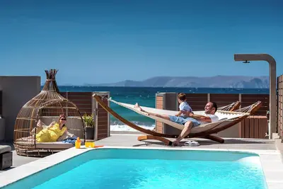 Anasa Luxury Seafront Villa with Heatable Pool, Villa