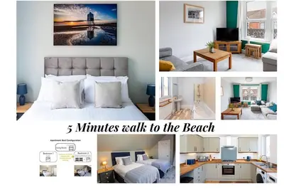 Image de Pass the Keys | Stylish 2 Bed Flat near Beach+M5