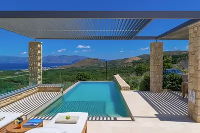 Image de Dazzling Kissamos Villa | Villa Azure Kissamos | 1 Bedroom | Breathtaking Sea Views | Private Outdoor Pool | Private Furnished Terrace | Peaceful Outdoor Ambiance | Prime Location