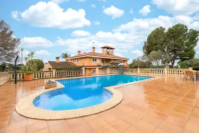 Image de Maison de vacances 'Alegria' avec vue sur les montagnes, piscine privée et Wi-Fi