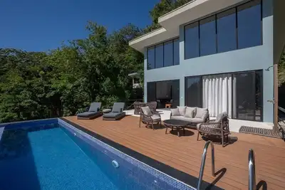 Luxury Beachside Villa in a Private Gated Community – Walk to the Ocean!