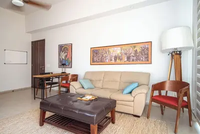 Image de Centrally located apartment 10 minutes walking distance from the beach.