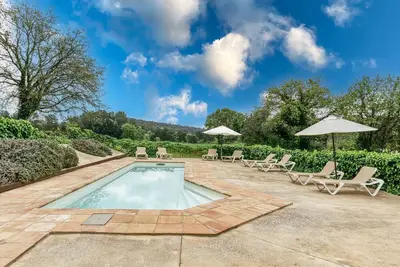 Image de Maison de campagne 'Tarres L'olivera Madremanya' avec vue sur la montagne, Wi-Fi et climatisation