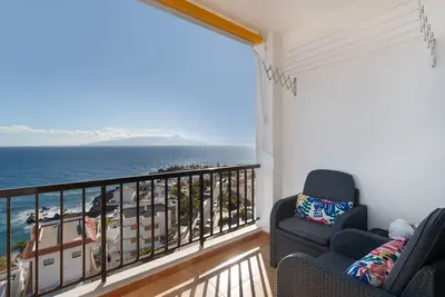 Image de Vacances 'Dorado Atardecer Beach Sand' avec vue sur la mer, piscine partagée et Wi-Fi