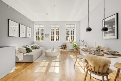 Image de 2-bedroom condo in Stavanger with fully equipped kitchen and home office setup