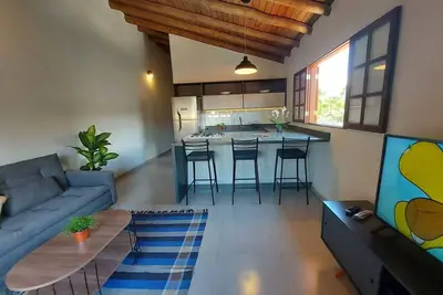 Image de Mamanguá - Apto with pool, 50mt From the beach, kitchen, Bbq, ar con, WiFi, netflix, garage