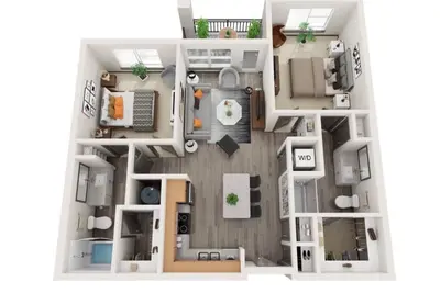 Image de Mins➞Downtown/Med District★2Beds★2Baths★Fully Stocked★24hr Gym★3TVs