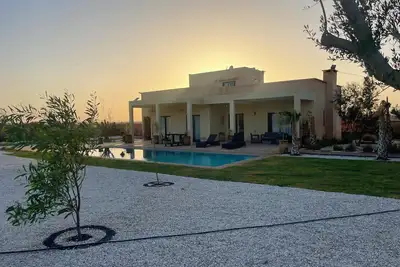 Villa sans vis-à-vis avec piscine privative sur Marrakech