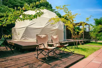 Image de a 1 night 2 meals included Dome Tent | Weekday  / Sumoto City Hyōgo