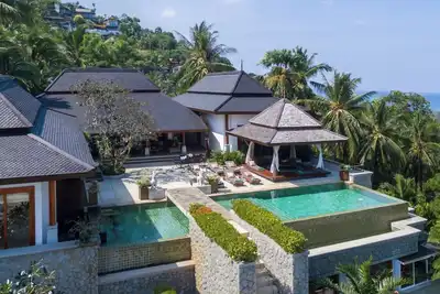 Villa Sanyanga, Surin Beach, chef, minibus with driver, ocean views, staff