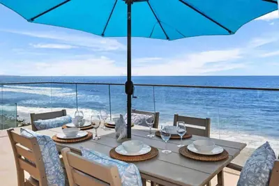 Fun and Fresh Beachfront Sandy Beach Bon Fire Ring