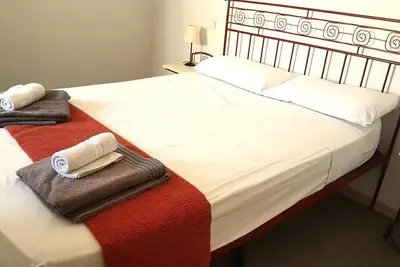 For long or short stays, within gated complex.