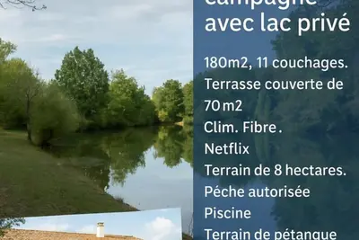 Image de Maison 11 couchages Lac privé