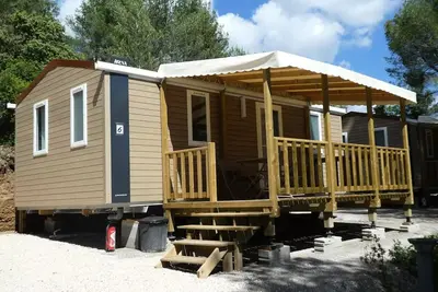 Image de Mobil-Home climatisé 2 chambres jusqu'à 6 personnes 6 personnes