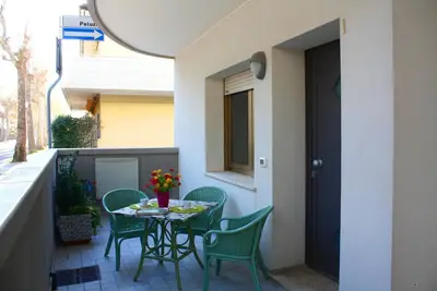 Image de Appartement de vacances avec climatisation et balcon ou terrasse