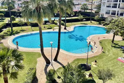 Image de Marbella Petunias Lorcrisur. Overlooking pool top floor apartment.