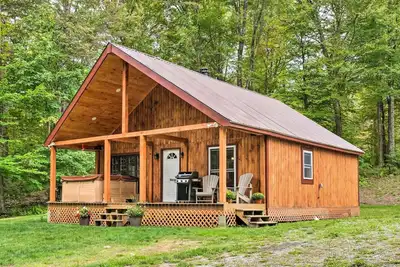 Image de Secluded Vt Cabin w/ Hot Tub, Pond, Trails  and  WiFi by Elevated Escapes Group