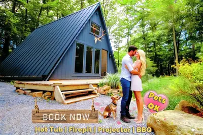 Image de Romantic Getaway @ Antler A Frame I Pet Friendly I Hot Tub I Projector I Firepit