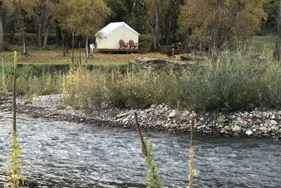 Image de Charming Yurt on the Pine River | Escape from It All - Fly Fishing, Privacy