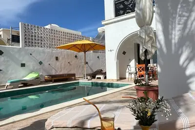 Image de Maison d'hôtes Dar El Kahina Djerba -Suite Azur- située à 300m de la plage