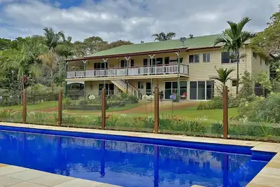 Spacious residence with sparkling inground pool. Only 100 metres to the beach