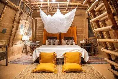 Image de Bamboo Cabin w. Aravalli Hill Views