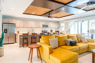 Inviting home near the beach with pool, balcony, patio, washer/dryer & free WiFi