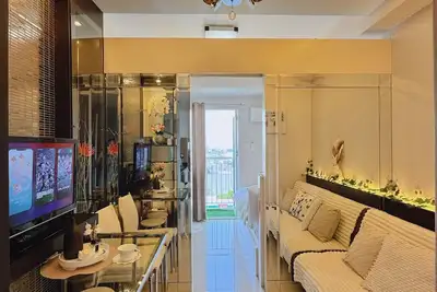 Image de Aesthetic 1-bedroom condo with WiFi, City View in Quezon City, Philippines