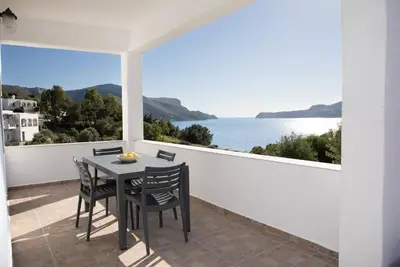 Image de Leros Houses Sea View 2 bedrooms apartment w/ 1 double & 1 single bed, sofa bed
