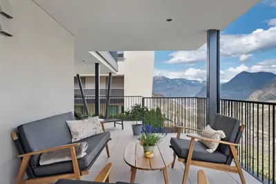 Image de Appartement 'Vinea Guesthouse Terrace' avec vue sur montagne, Wi-Fi et climatisation