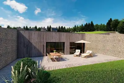 Image de Earth house with far-reaching views of the valley - sauna and whirlpool