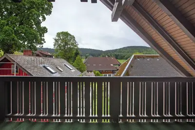Chambre 'Doppelzimmer 3' avec vue sur la montagne, balcon et Wi-Fi